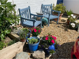 Guest outside space by the drive