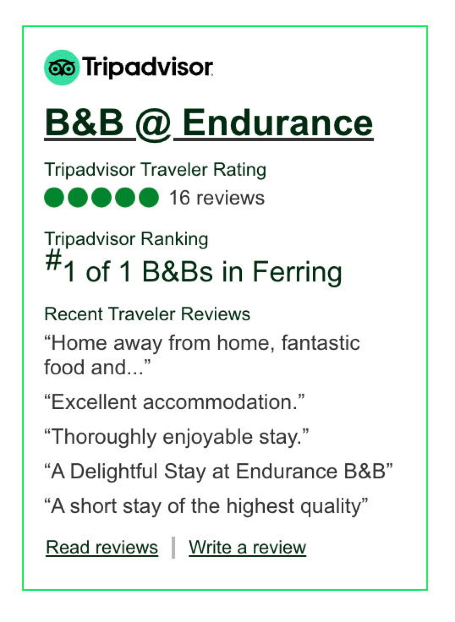 Tripadvisor Revews